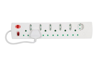 Nexus – 12 Way Standard Multi-Plug – White Nexus – 12 Way Standard Multi-Plug – White