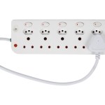 Nexus – 12 Way Multi-Plug with Switches – White Nexus – 12 Way Multi-Plug with Switches – White