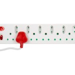 Nexus – 12 Way Multi-Plug with USB – White Nexus – 12 Way Multi-Plug with USB – White