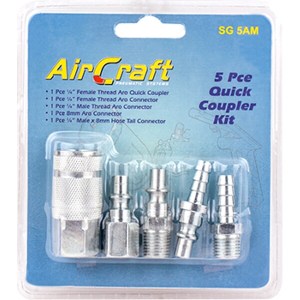 Aircraft Quick Coupler 5 Piece Set (Aro Quick Coupler) Aircraft Quick Coupler 5 Piece Set (Aro Quick Coupler)