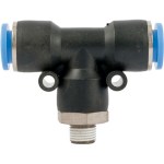 Aircraft Pu Hose Fitting Tee 10mm-1/8 M Aircraft Pu Hose Fitting Tee 10mm-1/8 M