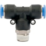 Aircraft Pu Hose Fitting Tee 10mm-3/8 M Aircraft Pu Hose Fitting Tee 10mm-3/8 M