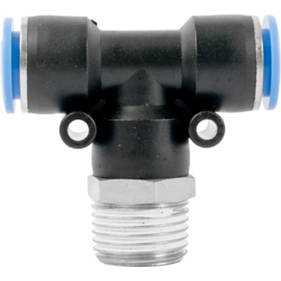 Aircraft Pu Hose Fitting Tee 12mm-1/2 M Aircraft Pu Hose Fitting Tee 12mm-1/2 M