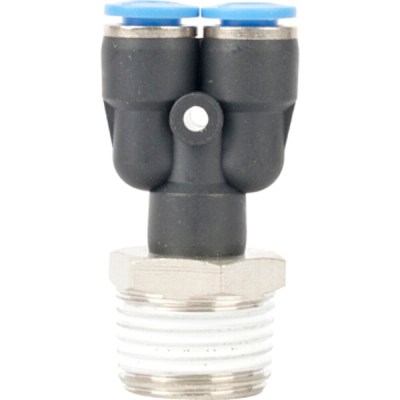 Aircraft Pu Hose Fitting Y Joint 6mm-1/2 M Aircraft Pu Hose Fitting Y Joint 6mm-1/2 M