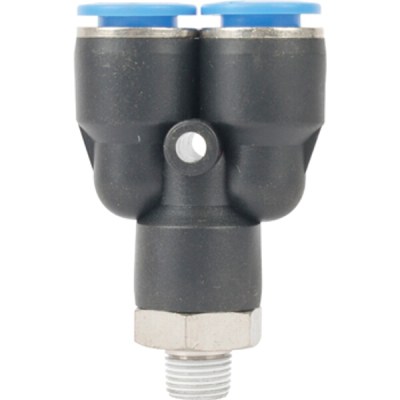 Aircraft Pu Hose Fitting Y Joint 10mm-1/8 M Aircraft Pu Hose Fitting Y Joint 10mm-1/8 M