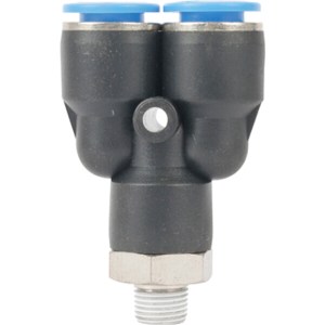 Aircraft Pu Hose Fitting Y Joint 10mm-1/8 M Aircraft Pu Hose Fitting Y Joint 10mm-1/8 M