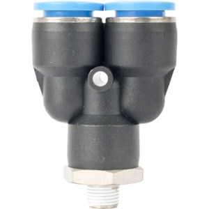 Aircraft Pu Hose Fitting Y Joint 12mm-1/8 M Aircraft Pu Hose Fitting Y Joint 12mm-1/8 M