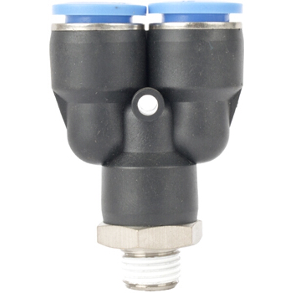 Aircraft Pu Hose Fitting Y Joint 12mm-1/4 M Aircraft Pu Hose Fitting Y Joint 12mm-1/4 M