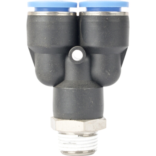 Aircraft Pu Hose Fitting Y Joint 12mm-3/8 M Aircraft Pu Hose Fitting Y Joint 12mm-3/8 M