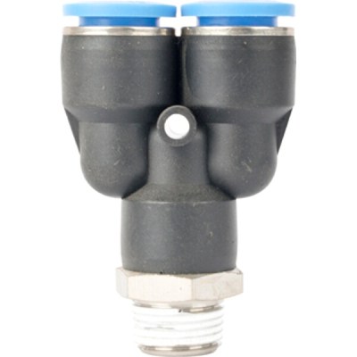 Aircraft Pu Hose Fitting Y Joint 12mm-3/8 M Aircraft Pu Hose Fitting Y Joint 12mm-3/8 M