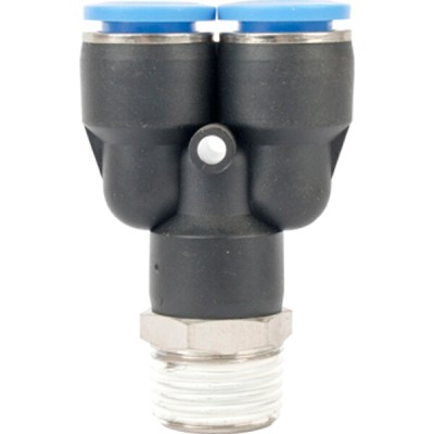 Aircraft Pu Hose Fitting Y Joint 12mm-1/2 M Aircraft Pu Hose Fitting Y Joint 12mm-1/2 M