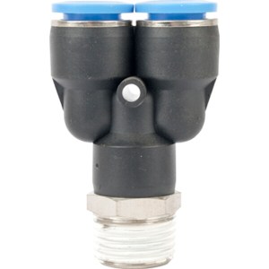 Aircraft Pu Hose Fitting Y Joint 12mm-1/2 M Aircraft Pu Hose Fitting Y Joint 12mm-1/2 M