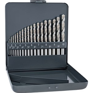 Alpen Super Drill Bit Set 19 Piece 1-10 X 0.5mm In Metal Case Alpen Super Drill Bit Set 19 Piece 1-10 X 0.5mm In Metal Case