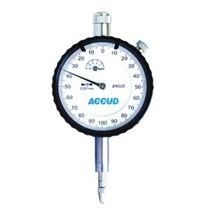 ACCUD Dial Indicator With Calibration Certificate 0-10mm (0.01mm) ACCUD Dial Indicator With Calibration Certificate 0-10mm (0.01mm)