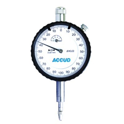 ACCUD Dial Indicator With Calibration Certificate 0-10mm (0.01mm) ACCUD Dial Indicator With Calibration Certificate 0-10mm (0.01mm)