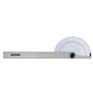ACCUD Protractor 85X150mm 0-180 Degrees ACCUD Protractor 85X150mm 0-180 Degrees