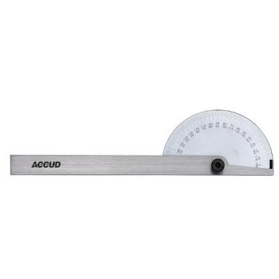 ACCUD Protractor 85X150mm 0-180 Degrees ACCUD Protractor 85X150mm 0-180 Degrees