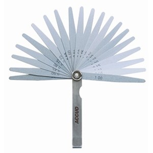 ACCUD Feeler Gauge Length 100mm (0.05-1.00mm) 13 Piece ACCUD Feeler Gauge Length 100mm (0.05-1.00mm) 13 Piece