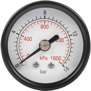 Aircraft Press. Gauge 40mm 1/4″ Rear Fit 0-16Bar 0-1600Kpa Aircraft Press. Gauge 40mm 1/4″ Rear Fit 0-16Bar 0-1600Kpa