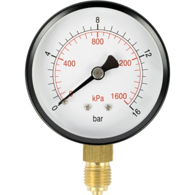 Aircraft Press. Gauge 63mm 1/4″ Bot. Fit 0-16Bar 0-1600Kpa Aircraft Press. Gauge 63mm 1/4″ Bot. Fit 0-16Bar 0-1600Kpa