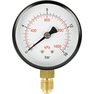 Aircraft Press. Gauge 63mm 1/4″ Bot. Fit 0-16Bar 0-1600Kpa Aircraft Press. Gauge 63mm 1/4″ Bot. Fit 0-16Bar 0-1600Kpa