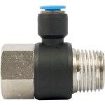 Aircraft Pu Hose Fitting Tee 6mm x 1/2″F x 1/2″M Aircraft Pu Hose Fitting Tee 6mm x 1/2″F x 1/2″M