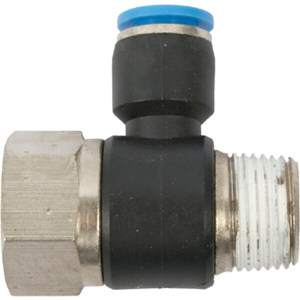 Aircraft Pu Hose Fitting Tee 8mm x 3/8″F x 3/8″M Aircraft Pu Hose Fitting Tee 8mm x 3/8″F x 3/8″M