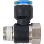 Aircraft Pu Hose Fitting Tee 12mm x 3/8″F x 3/8″M Aircraft Pu Hose Fitting Tee 12mm x 3/8″F x 3/8″M