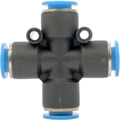 Aircraft Pu Hose Fitting 4 Way Connector 10mm Aircraft Pu Hose Fitting 4 Way Connector 10mm