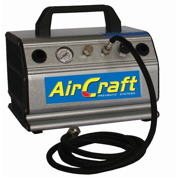 Aircraft Airbrush Comp 1/5 Hp W/Hose & Filter Double Outlet Aircraft Airbrush Comp 1/5 Hp W/Hose & Filter Double Outlet