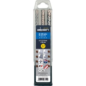 Alpen SDS Plus F8 Extreme 3Piece Set 6 8 & 10mm Alpen SDS Plus F8 Extreme 3Piece Set 6 8 & 10mm