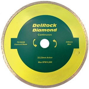 Delrock Diamond Blade 230mm Cont. Rim Delrock Delrock Diamond Blade 230mm Cont. Rim Delrock