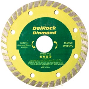 Delrock Diamond Blade 115mm Turbo Delrock Delrock Diamond Blade 115mm Turbo Delrock