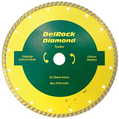 Delrock Diamond Blade 230mm Turbo Delrock Delrock Diamond Blade 230mm Turbo Delrock