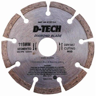 D-Tech Diamond Blade Segmented Mid. 115×22.23mm D-Tech Diamond Blade Segmented Mid. 115×22.23mm