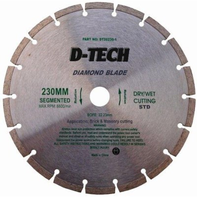 D-Tech Diamond Blade Segmented Std. 230×22.23mm D-Tech Diamond Blade Segmented Std. 230×22.23mm