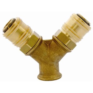 GAV Quick Coupler Brass Two Way 3-8F GAV Quick Coupler Brass Two Way 3-8F