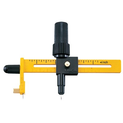 OLFA Compass Cutter with Ratchet & 10 Spare Blades OLFA Compass Cutter with Ratchet & 10 Spare Blades