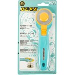 OLFA Rotary Splash Cutter 45mm Blade R/L Handed Light Blue Aqua OLFA Rotary Splash Cutter 45mm Blade R/L Handed Light Blue Aqua