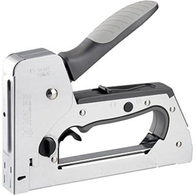 Miles Staple Gun Metal Body 18G Brad 12-14mm/Hl Pin 14mm/ Stap T50 6-14mm Miles Staple Gun Metal Body 18G Brad 12-14mm/Hl Pin 14mm/ Stap T50 6-14mm