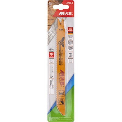 MPS Sabre Saw Softwood Long Multicutter U-Shank 6&10Tpi MPS Sabre Saw Softwood Long Multicutter U-Shank 6&10Tpi