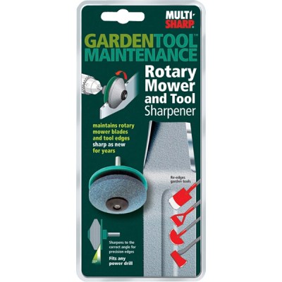 Multisharp Rotary Mower & Tool Sharpener Corundum Wheel for Drill Multisharp Rotary Mower & Tool Sharpener Corundum Wheel for Drill