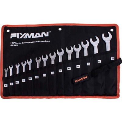 Fixman 14 Pieces Combination Spanner Set 8mm – 24mm Fixman 14 Pieces Combination Spanner Set 8mm – 24mm