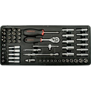 Fixman Tray 56 Piece 1/4″ Drive Sockets And Accessories Fixman Tray 56 Piece 1/4″ Drive Sockets And Accessories