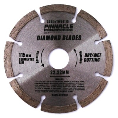 Diamond Blade Segmented 115mm Pinnacle Brand Diamond Blade Segmented 115mm Pinnacle Brand