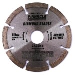 Diamond Blade Segmented 115mm Pinnacle Brand Diamond Blade Segmented 115mm Pinnacle Brand