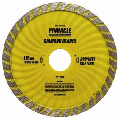 Diamond Blade Turbo Wave 115mm X 22.22 Pinnacle Diamond Blade Turbo Wave 115mm X 22.22 Pinnacle