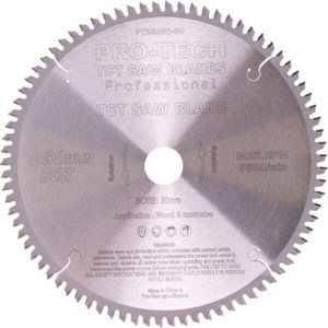 Pro-Tech Saw Blade Tct 260X2.5X30X80T Wood Prof. Pro-Tech Fes. Kapex Pro-Tech Saw Blade Tct 260X2.5X30X80T Wood Prof. Pro-Tech Fes. Kapex