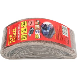 Tork Craft Sanding Belt 60 x 400mm 100Grit 10/Pack (For Triton Palm Sander) Tork Craft Sanding Belt 60 x 400mm 100Grit 10/Pack (For Triton Palm Sander)