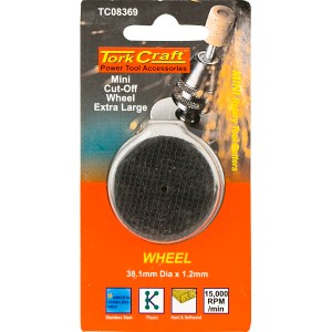 Tork Craft Mini Cut-Off Wheel Extra Large 38.1mm x 1.2mm Tork Craft Mini Cut-Off Wheel Extra Large 38.1mm x 1.2mm